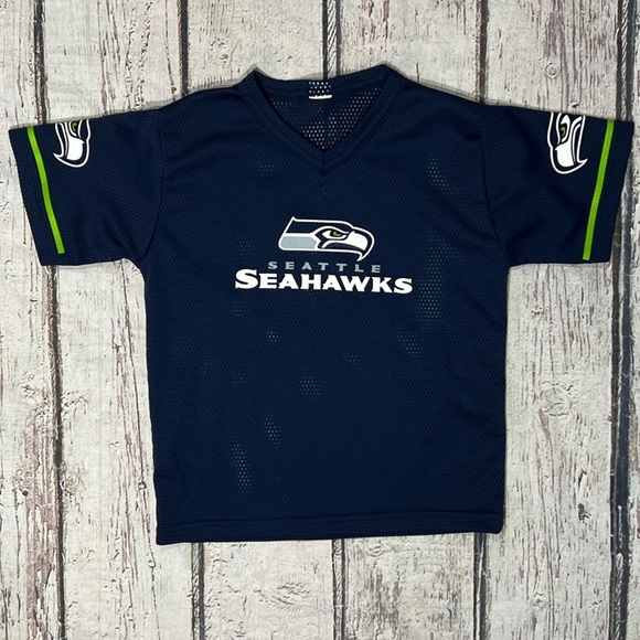 VTG Seattle Seahawks NFL Football Kids Boys Sports Youth Jersey Shirt - Picture 1 of 4